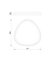 ***OFER/DES*** NISEKO * PLAFÓN TRIANGULAR LED 61 CM - 3000K - MADERA